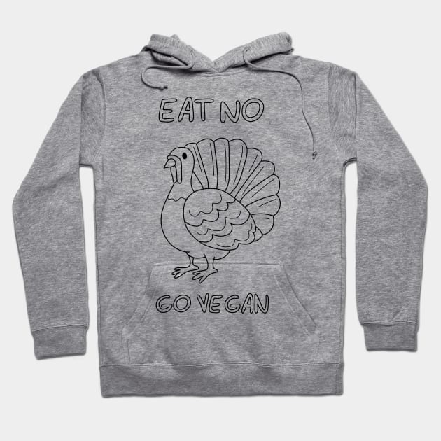 Go vegan - Thanksgiving Hoodie by valentinahramov